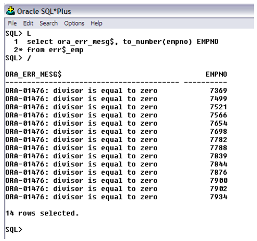 Oracle SQLERRM Tips