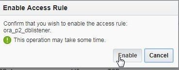 In the Enable Access Rule click on Enable as shown.