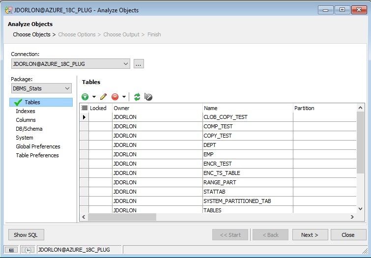 Screen shot of Analyze Objects new, easy-to-use workflow that is now supported in the Automation Designer in Toad for Oracle 13.2.
