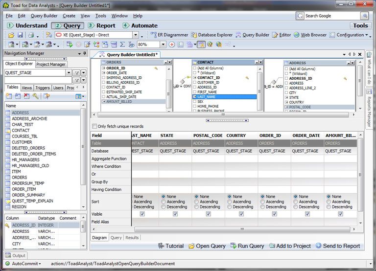 Simplified Query Building with Toad Data Point: Creating, Modifying, and Executing Queries Made Easy