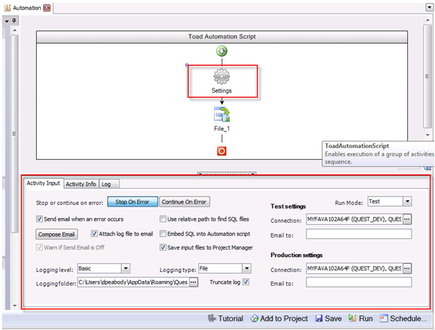 The Automation Designer