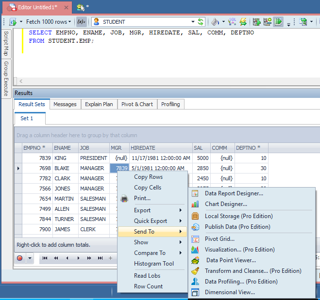 Use a Toad Data Point Refreshable Snapshot during data preparation