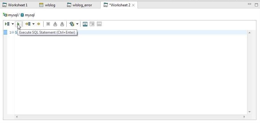 Figure 40. Click on Execute SQL Statement