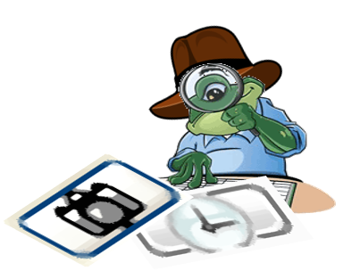 Indiana Jones Toad cartoon character looking at Cameras and Watches in Toad for Oracle.
