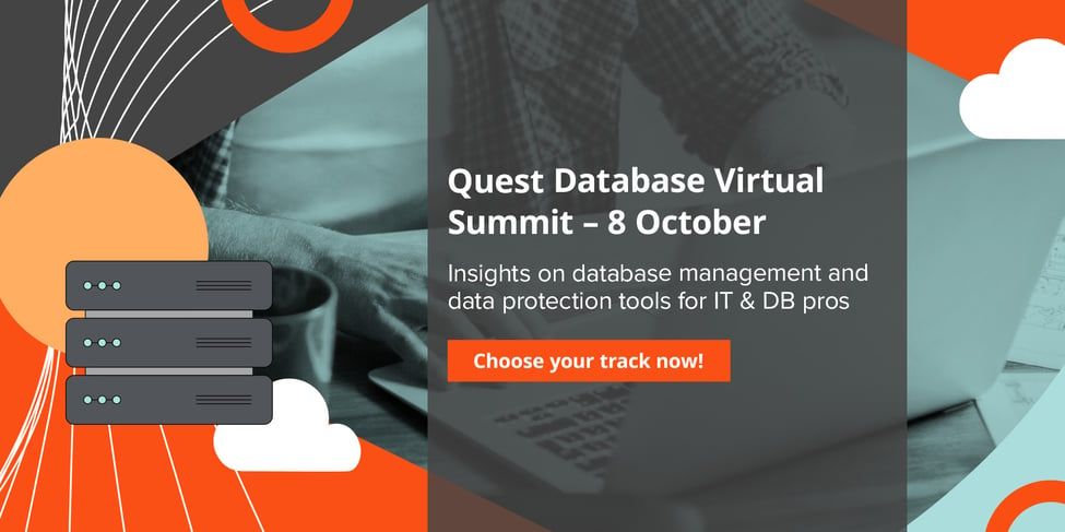 During Quest Database Summit 2020 Virtual Conference, you’ll get a full day of learning with multiple tracks covering topics related to database performance, data operations, virtualization and more.