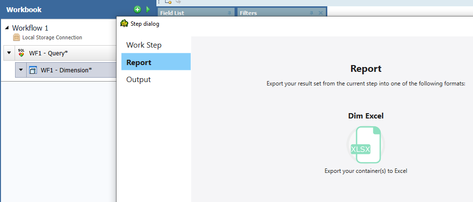 Toad Data Point Workbook saving the output