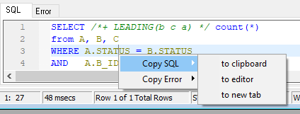 SQL query optimizationtx4