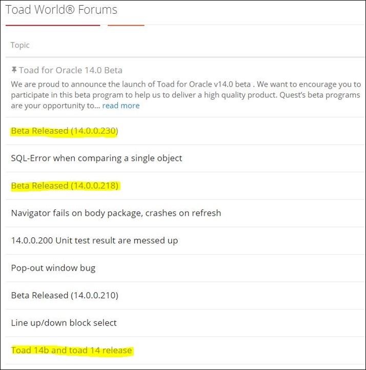 Toad World Beta screen shot.