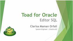 Toad for Oracle Editor SQL