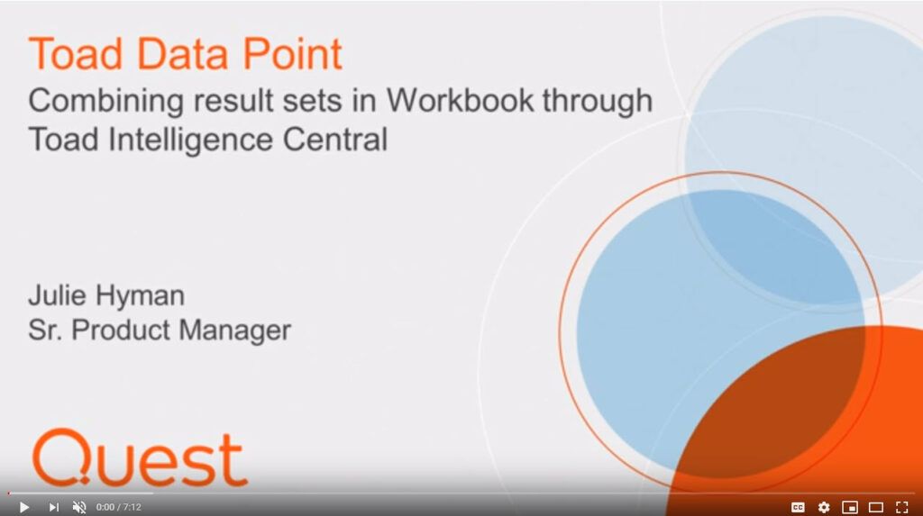 Toad Data Point Videos - Toad World Blog