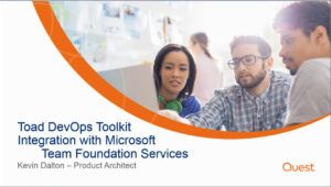 Integrating Microsoft Team Foundation Service (TFS) with Toad DevOps Toolkit