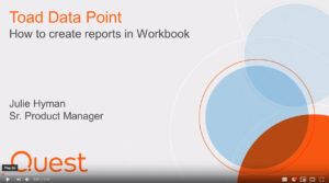 Learn how to create reports in Toad Data Point Workbook