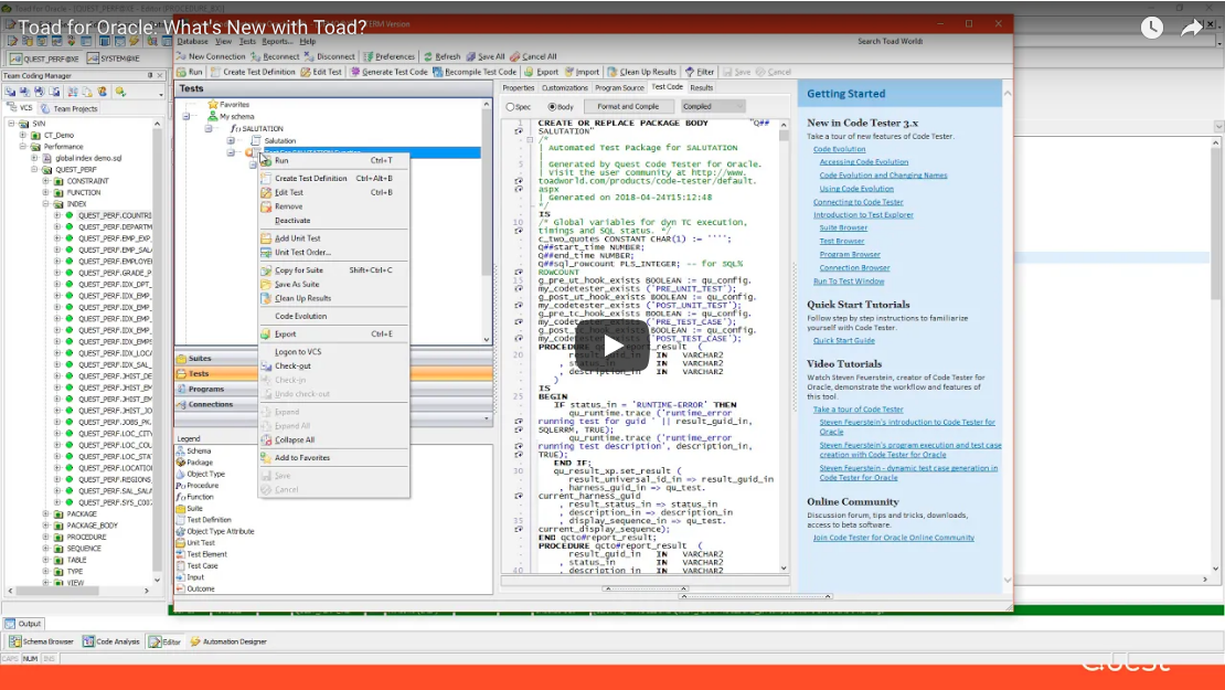 Toad for Oracle: What's New with Toad in 2018