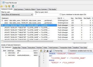 Updates to Trace File Browser in Toad for Oracle version 13.0