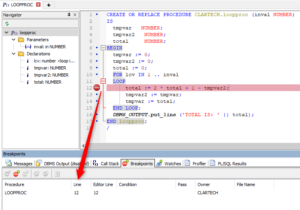 Debugging PL/SQL Code with Toad for Oracle