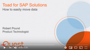 How to easily move data with Toad for SAP Solutions