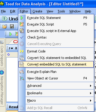 Simplify Your SQL Retrieval from Developer Code: Let Toad Data Point Handle the Cleanup