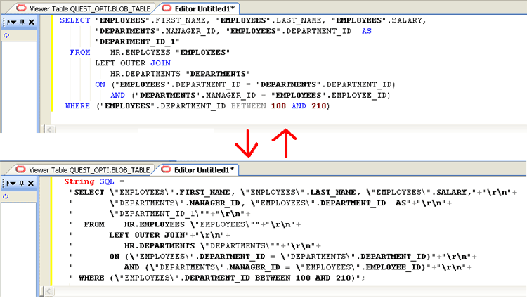 Presto-change-O! Your SQL is now ready to be put into your custom report or spreadsheet