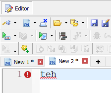Toad Auto Replace Misspell Example.
